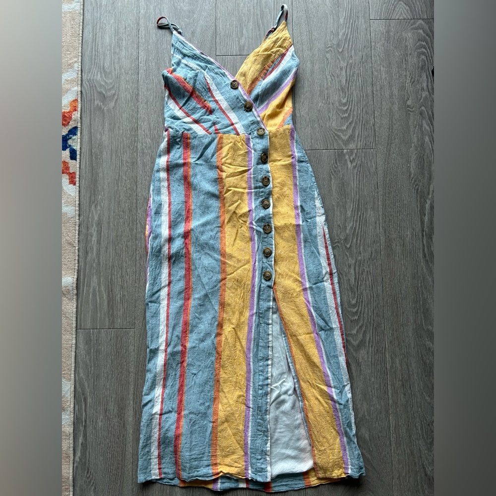 UO linen Button-Down Dress